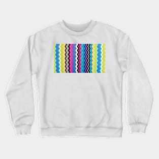 Canvas print digital vertical waves Crewneck Sweatshirt